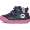 Celoroční obuv DDstep barefoot S066-343 Royal Blue dívčí