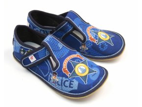 EF BAREFOOT dětské papučky - 395 POLICIE