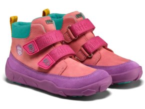 AFFENZAHN barefoot dětská celoroční obuv Low Boot Leather - Friendy Owl