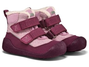 AFFENZAHN barefoot dětská zimní obuv Prewalker Midboot Vegan Snuggy - Otter