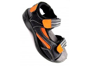 Chlapecké sportovní sandálky Lanson navy/orange (Velikost 32)