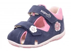 SUPERFIT dětské sandály FANNI blue/pink 1-609037-8010