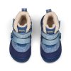 AFFENZAHN barefoot dětská zimní obuv Prewalker Midboot Vegan Snuggy - Elephant
