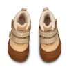 AFFENZAHN barefoot dětská zimní obuv Prewalker Midboot Vegan Snuggy - Beige