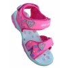 Dívčí sandálky SUPER GEAR růžové se srdíčkem (Velikost 30)