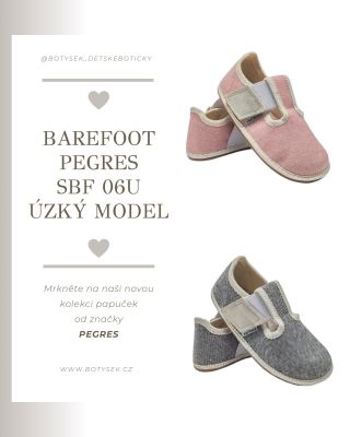 BAREFOOT PEGRES ÚZKÝ MODEL - SBF 06U ▫️nový úzký model SBF 06 ▫️velmi lehké a ohebné všemi směry ▫️protiskluzová podešev...