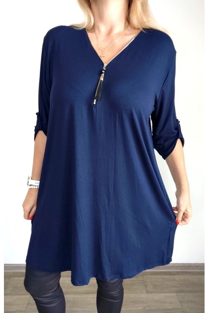 Dámské tuniko šaty se zipem XXL/XXXL
