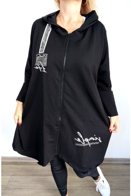Dámský mikinový kabátek PLUS SIZE vel. 2