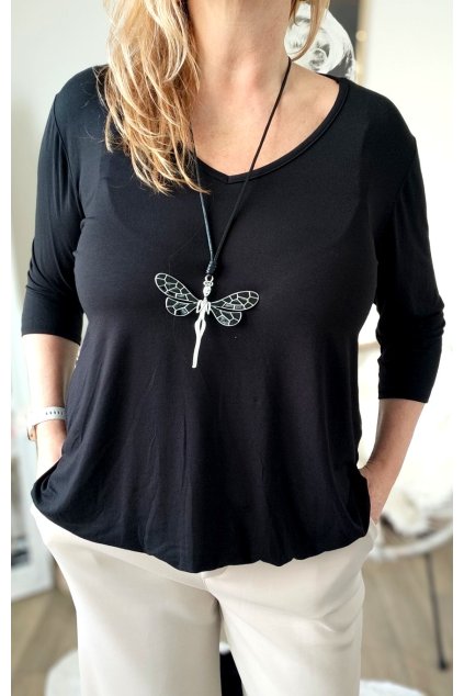 Dámské triko dole do gumičky DORIS UNI