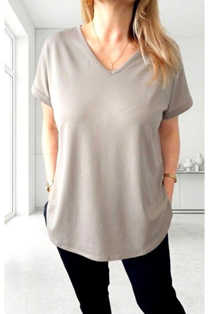 Dámské basic bavlněné triko MAGLIA COMODA UNI