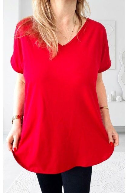 Dámské basic bavlněné triko MAGLIA COMODA UNI