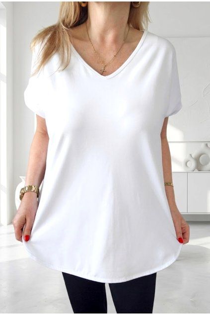 Dámské basic bavlněné triko MAGLIA COMODA UNI