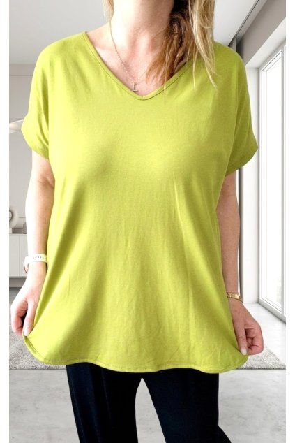 Dámské basic bavlněné triko MAGLIA COMODA UNI