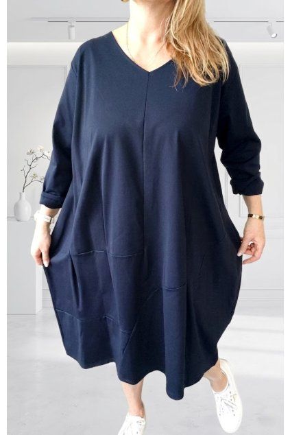 Dámské PLUS SIZE ŠATY SANDRA UNI
