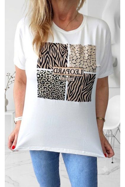 Dámské triko LEOPARD MODA vel. 1