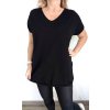 Dámské pružné bavlněné basic triko XXL