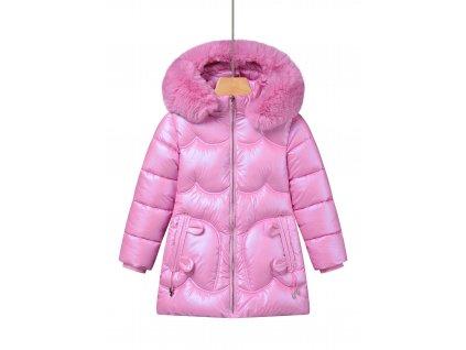 dievcenska zimna bunda minnie pink
