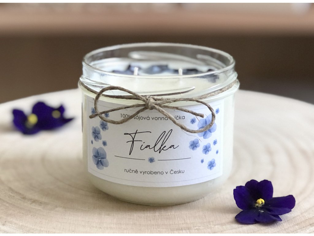 Modré květy fialek