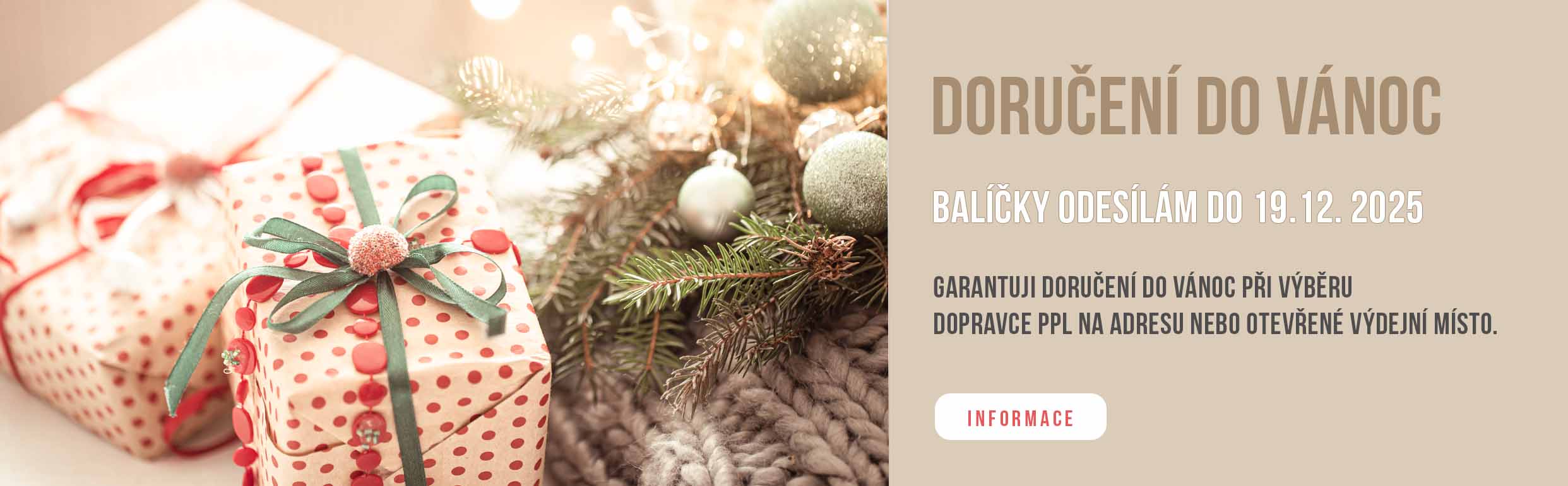 Garance doručení do Vánoc
