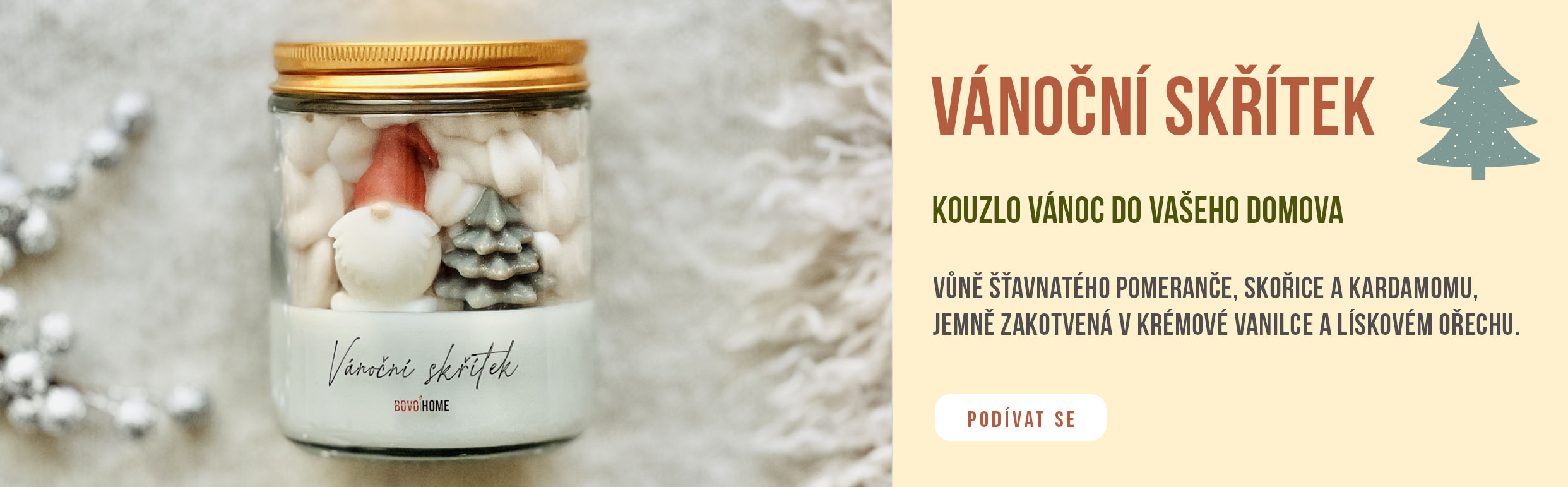 Vánoční svíčka Vánoční skřítek