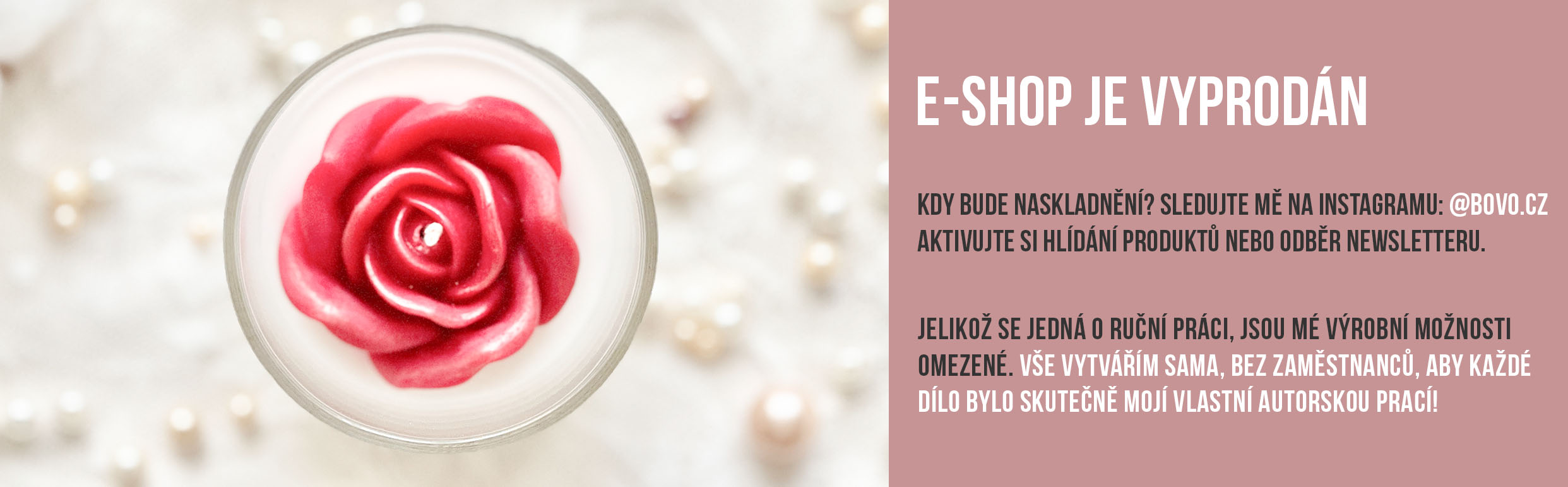 E-shop je vyprodán