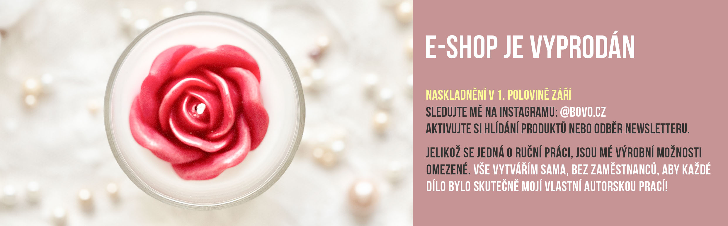 E-shop je vyprodán