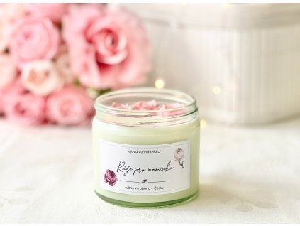 Dárek pro maminku Svíčka vůně Růže