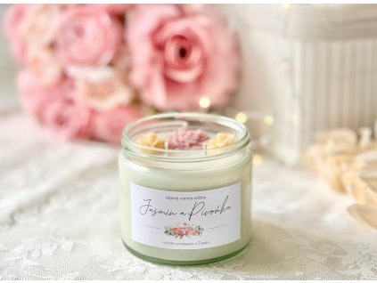 svíčka jasmín pivoňka