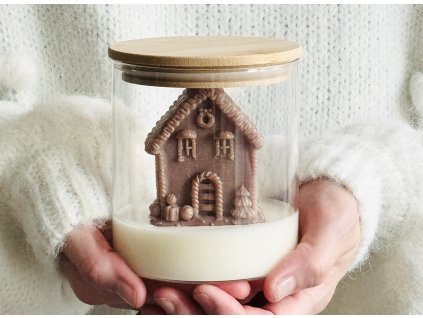 Vánoční svíčka Perníková chaloupka