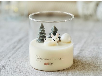 Velká sójová svíčka s liškou