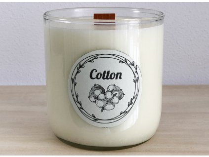 Vonná sójová svíčka Cotton 240 ml