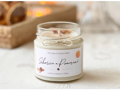 Svíčka skořice a pomeranč