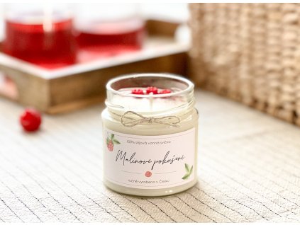 Sójová vonná svíčka vůně Malina