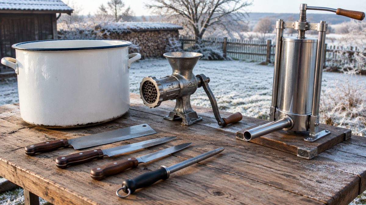 Domácí zabijačka: jaké vybavení budete potřebovat