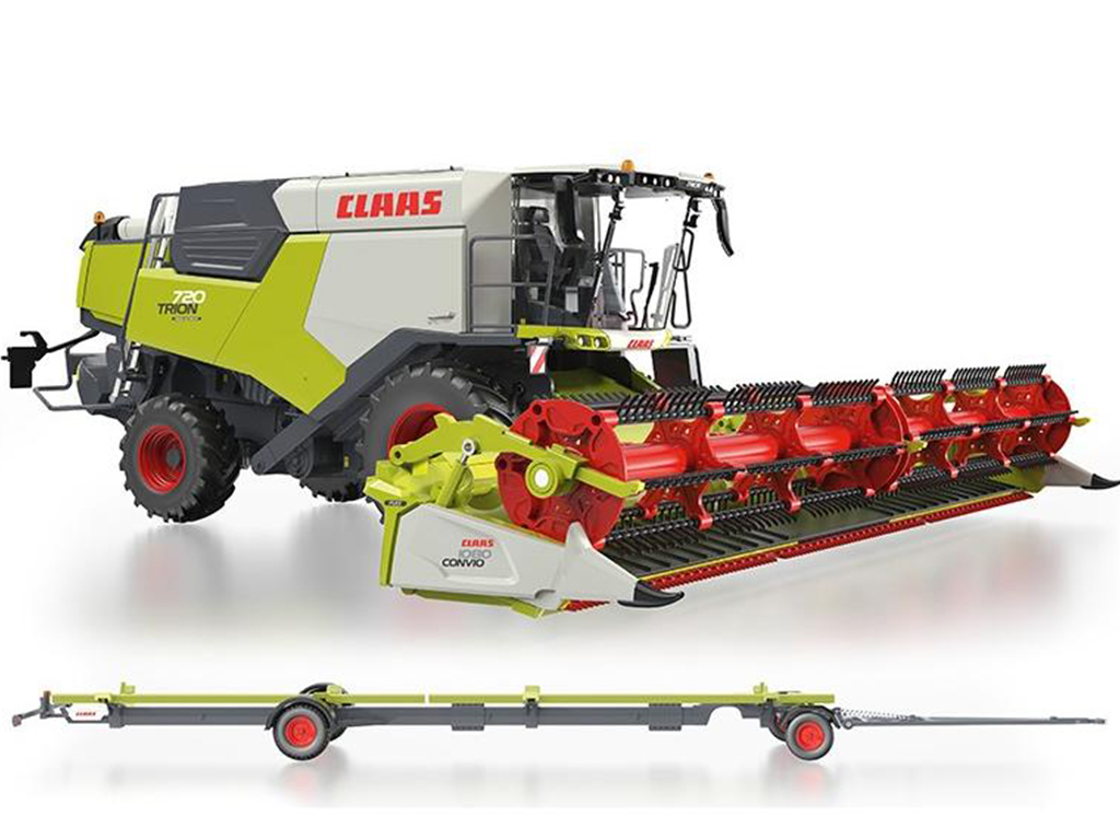 Kombajn Claas Trion 720 + Convio 1080