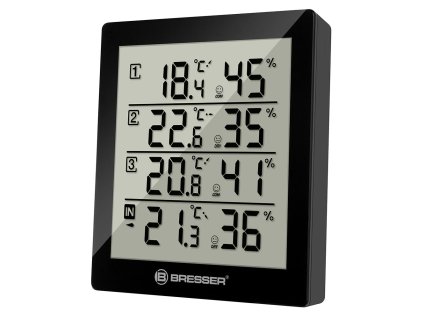 Bresser Temeo Hygro Quadro Weather Station, black