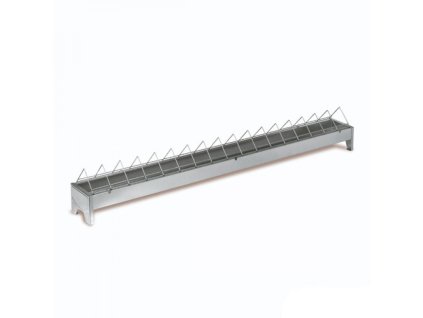 GAUN Žlabové krmítko pozinkované - pro drůbež - délka 100 cm