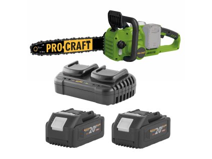 8456 sada aku retezova pila pka422 s bateriemi 2x20v 4ah a nabijeckou 202 spca422 204 202