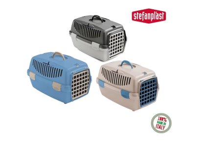 Přepravka pro psy a kočky Gulliver 1, 48x32x31cm, plastová dvířka, originál, tmavě šedá/světle šedá (Varianta 48x32x31cm, plastová dvířka, originál, tmavě šedá/světle šedá)