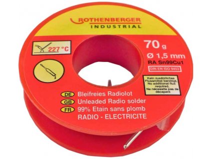 Rothenberger - bezolovnatá rádio pájka 30g