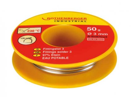 Rothenberger - pájecí cívka S-Sn97Cu3 50g