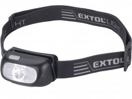 EXTOL LIGHT čelovka 130lm CREE XPG, USB nabíjení, dosvit 40m, 5W CREE XPG LED