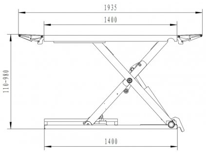 Nůžkový zvedák SF-L3000