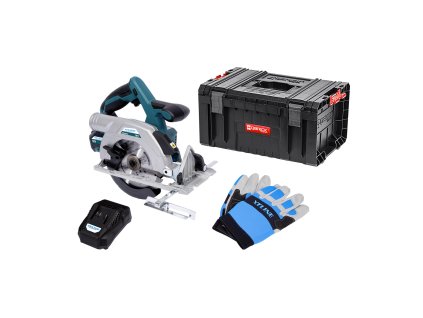 Aku kotoučová pila bezuhlíková 165mm 18V + baterie 5Ah + nabíječka 3.5A + box