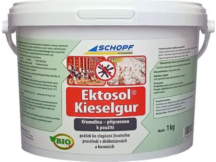 BIO křemenitý práškový koncentrát k hubení čmelíků SCHOPF EKTOSOL FOSSIL 1kg