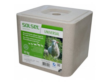 Solný liz pro ovce a kozy 10kg SOLSEL UNI  - minerální pro ovce a kozy.