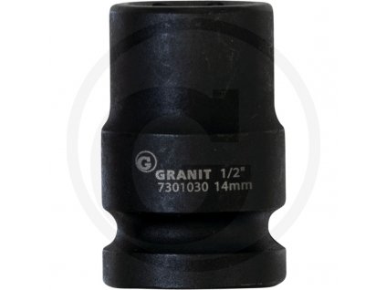 6-hranný nástrčný ořech 1/2“ 14mm GRANIT BLACK EDITION