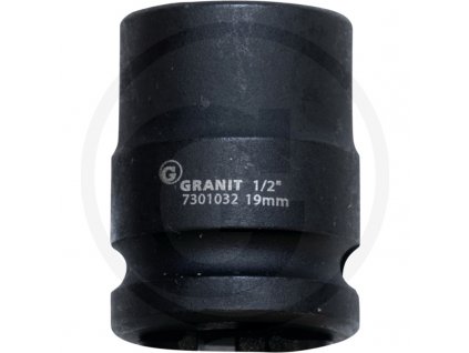 6-hranný nástrčný ořech 1/2“ 19mm GRANIT BLACK EDITION