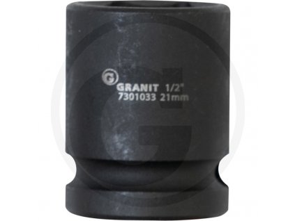 6-hranný nástrčný ořech 1/2“ 21mm GRANIT BLACK EDITION