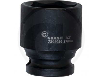 6-hranný nástrčný ořech 1/2“ 27mm GRANIT BLACK EDITION